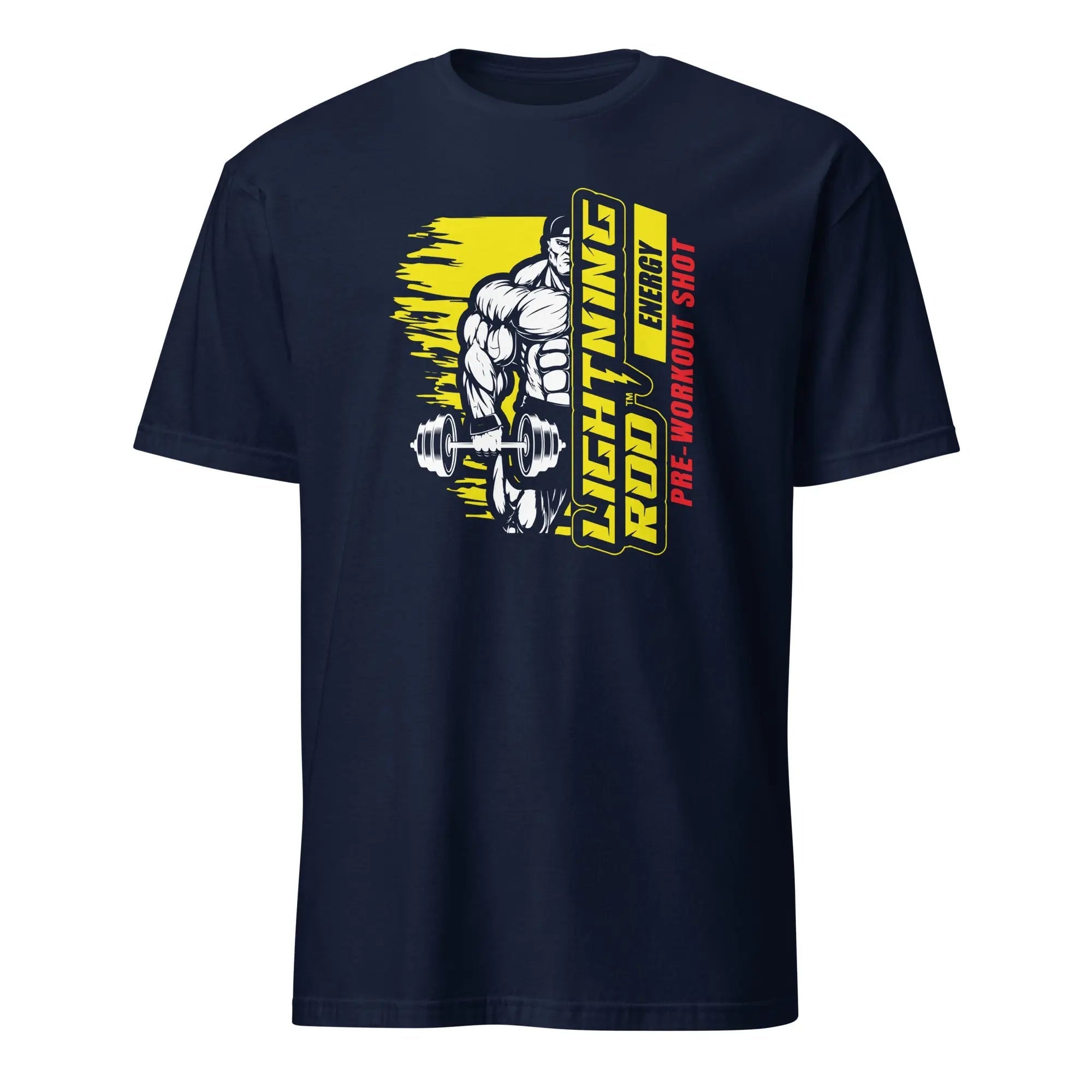 Lightning Rod Energy Bodybuilder Design T-Shirt - Lightning Rod Energy