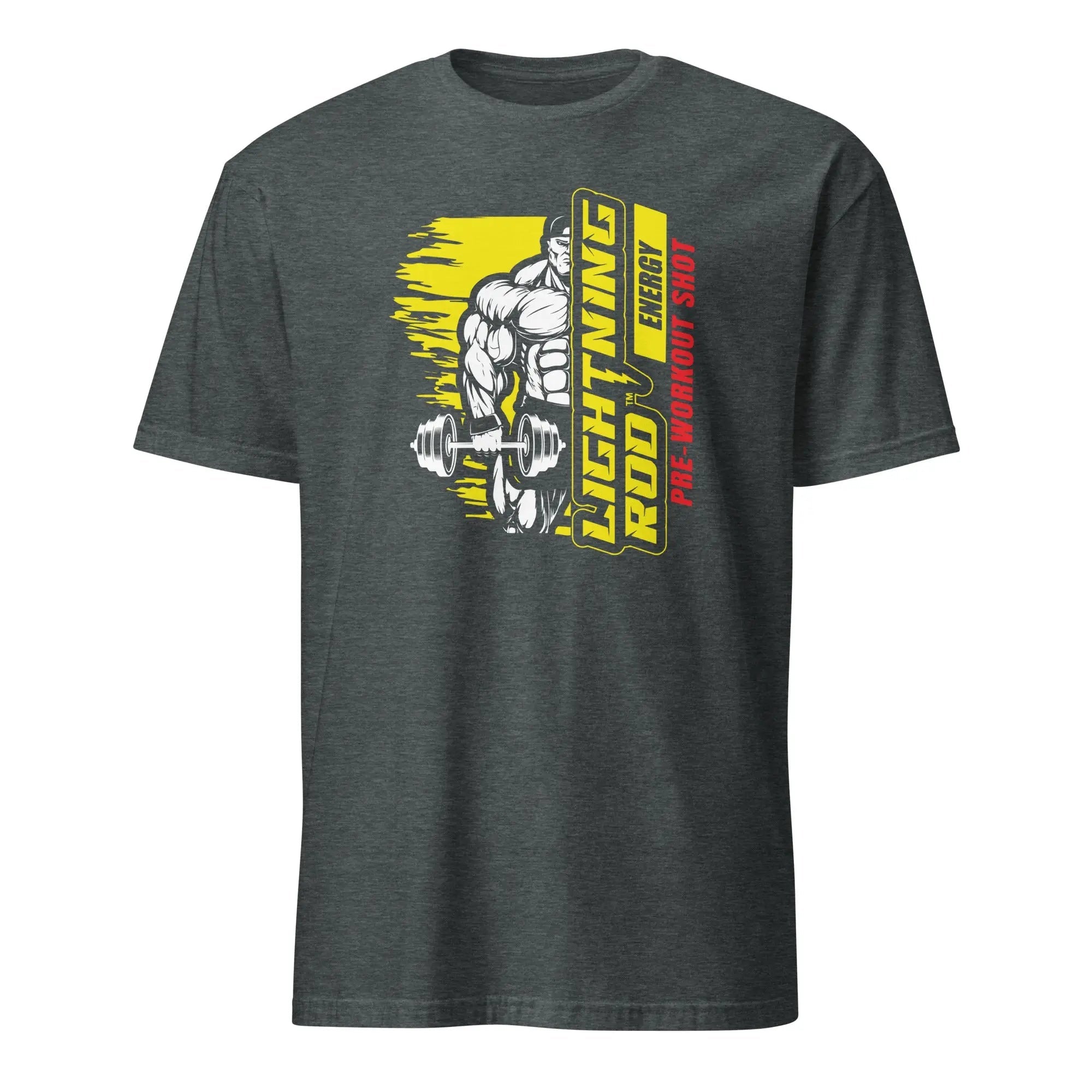 Lightning Rod Energy Bodybuilder Design T-Shirt - Lightning Rod Energy