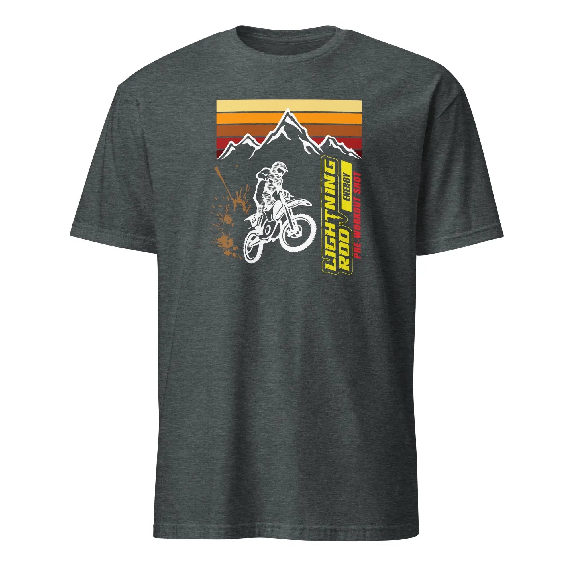 Lightning Rod Energy Dirt Bike Racer Design T-Shirt - Lightning Rod Energy
