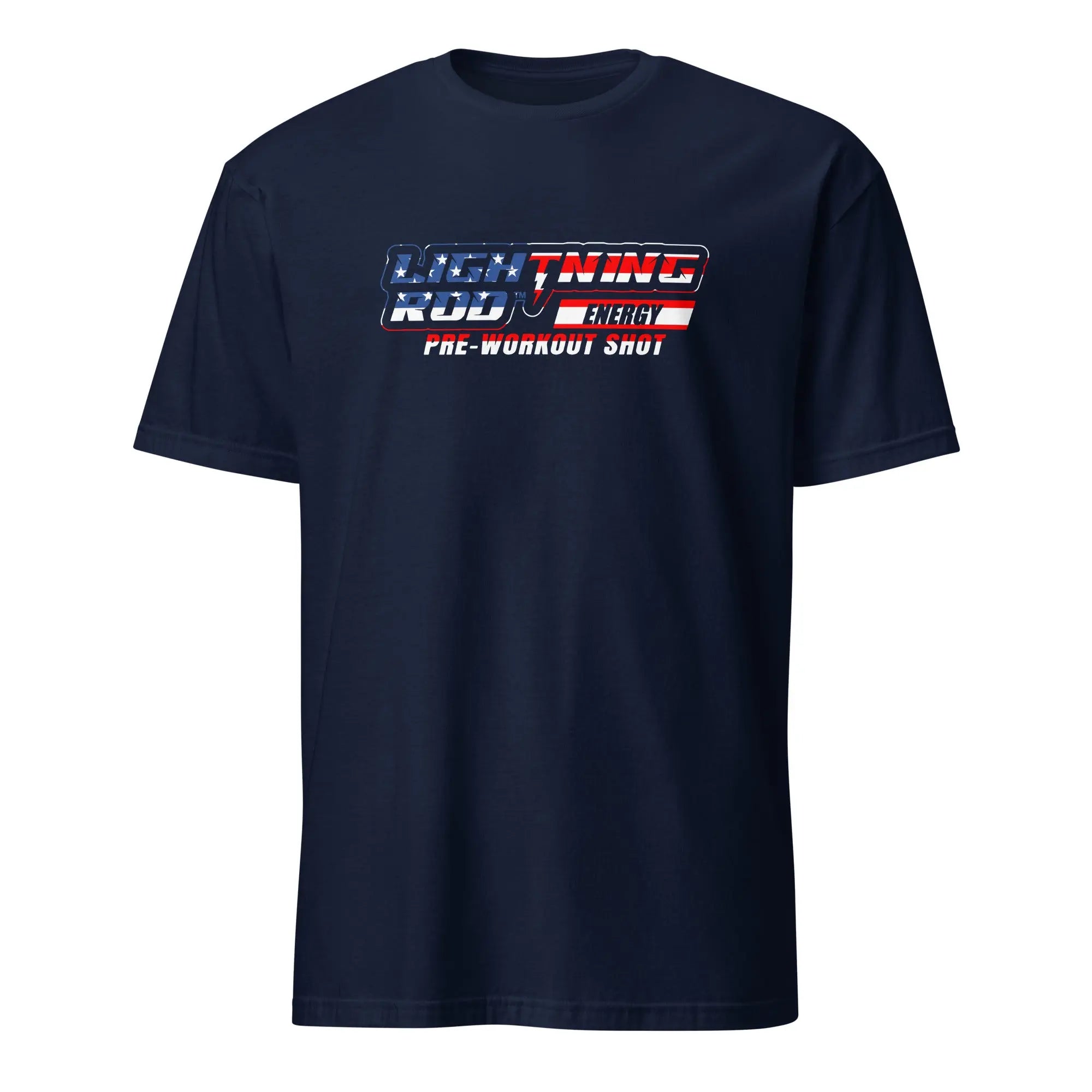 Lightning Rod Energy Logo American Flag T-Shirt - Lightning Rod Energy