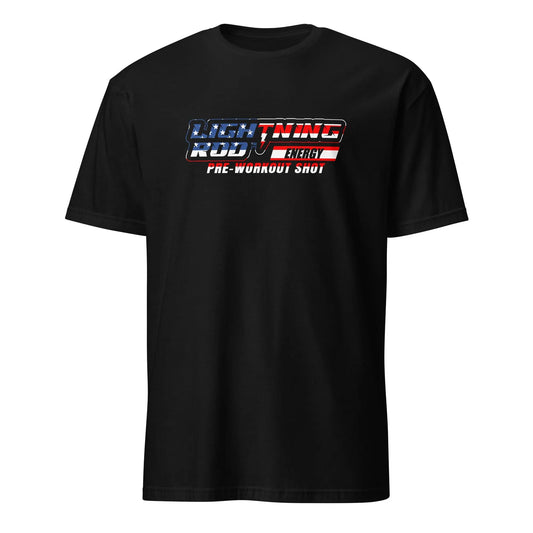 Lightning Rod Energy Logo American Flag T-Shirt - Lightning Rod Energy
