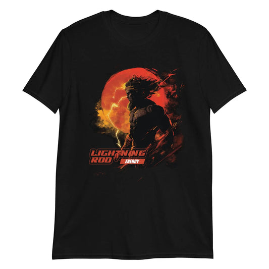 Lightning Rod Energy Zeus Anime Graphic T-Shirt - Lightning Rod Energy