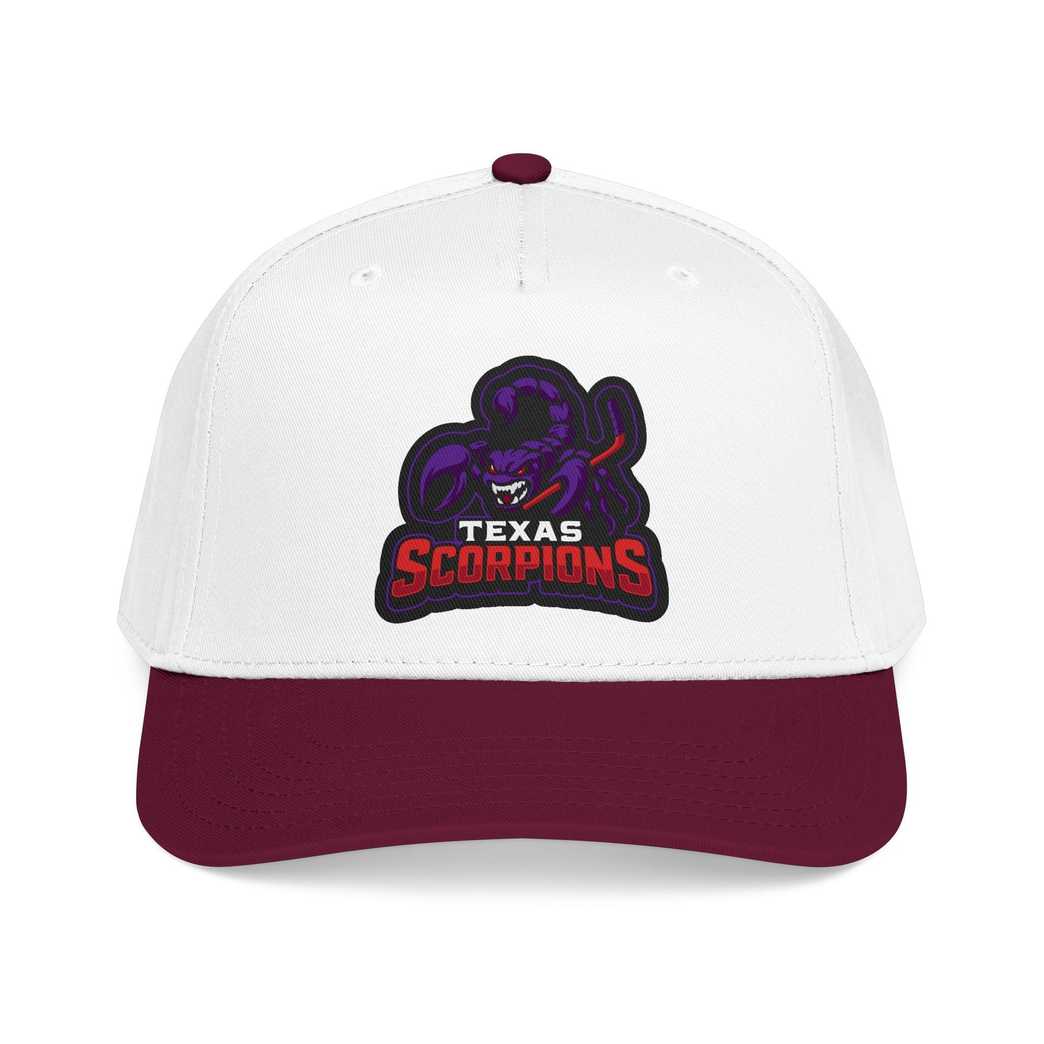 Texas Scorpion Embroidered Baseball Cap — Team Logo Hat - Lightning Rod Energy