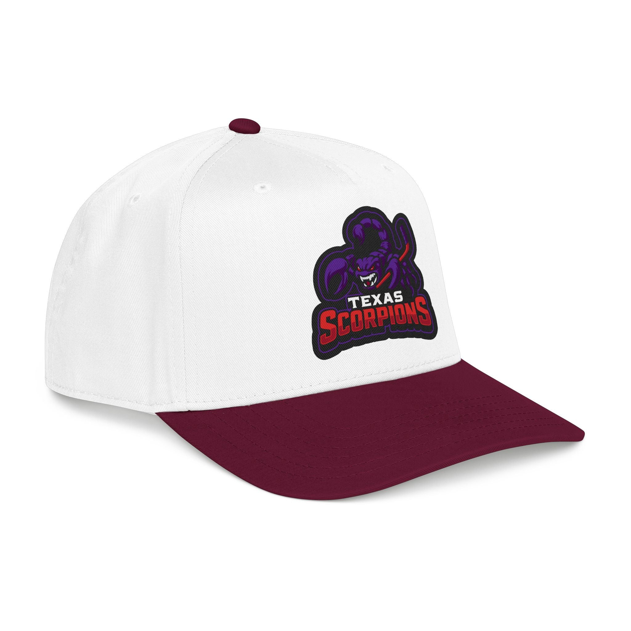 Texas Scorpion Embroidered Baseball Cap — Team Logo Hat - Lightning Rod Energy