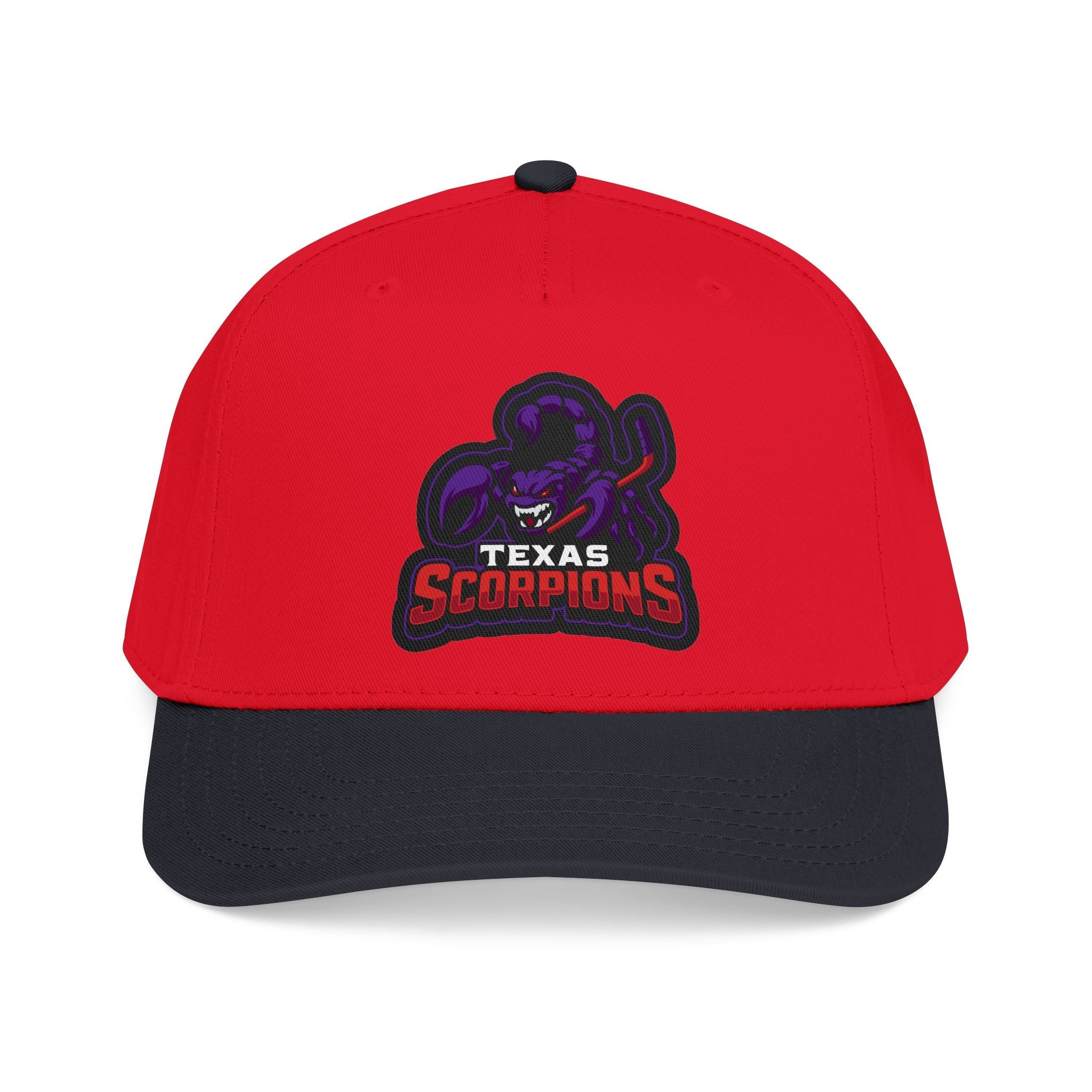 Texas Scorpion Embroidered Baseball Cap — Team Logo Hat - Lightning Rod Energy