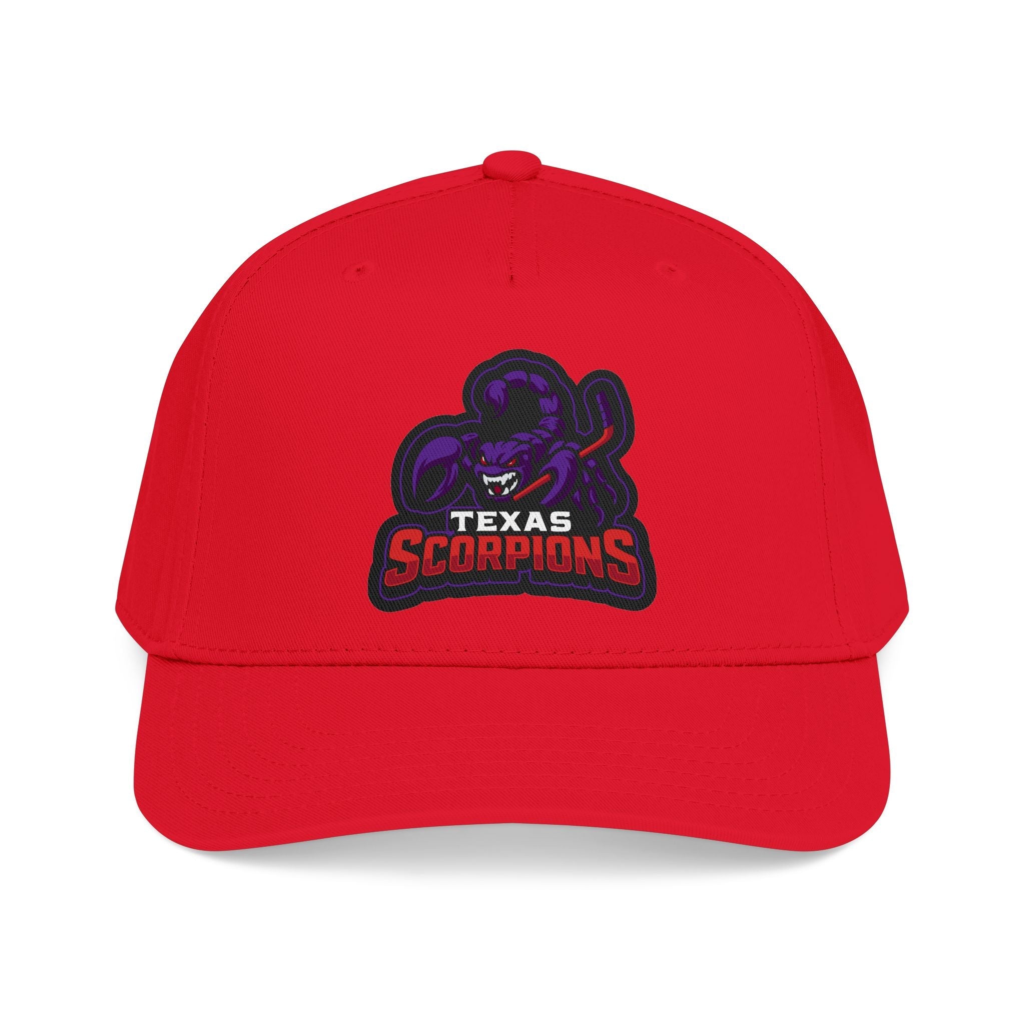 Texas Scorpion Embroidered Baseball Cap — Team Logo Hat - Lightning Rod Energy