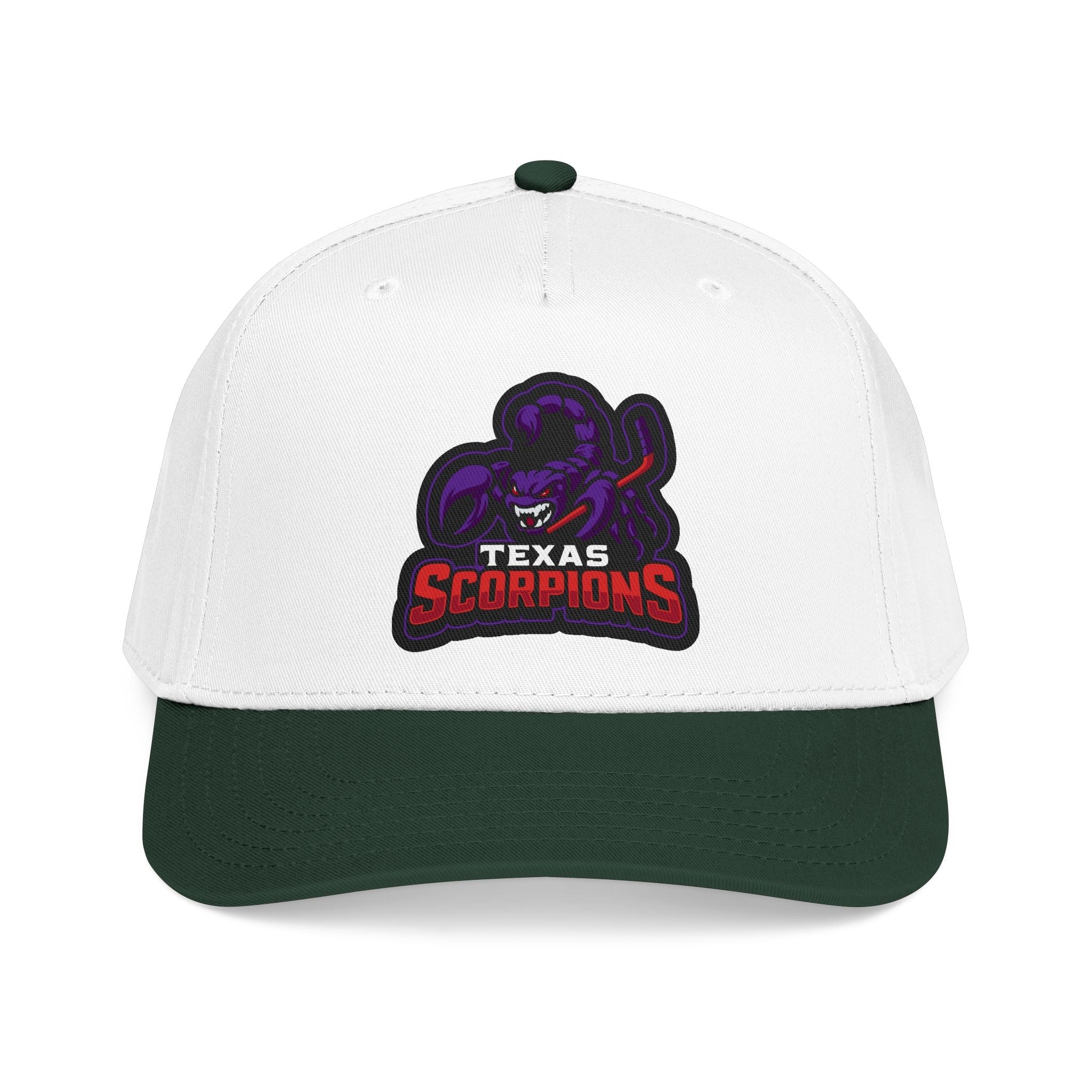 Texas Scorpion Embroidered Baseball Cap — Team Logo Hat - Lightning Rod Energy