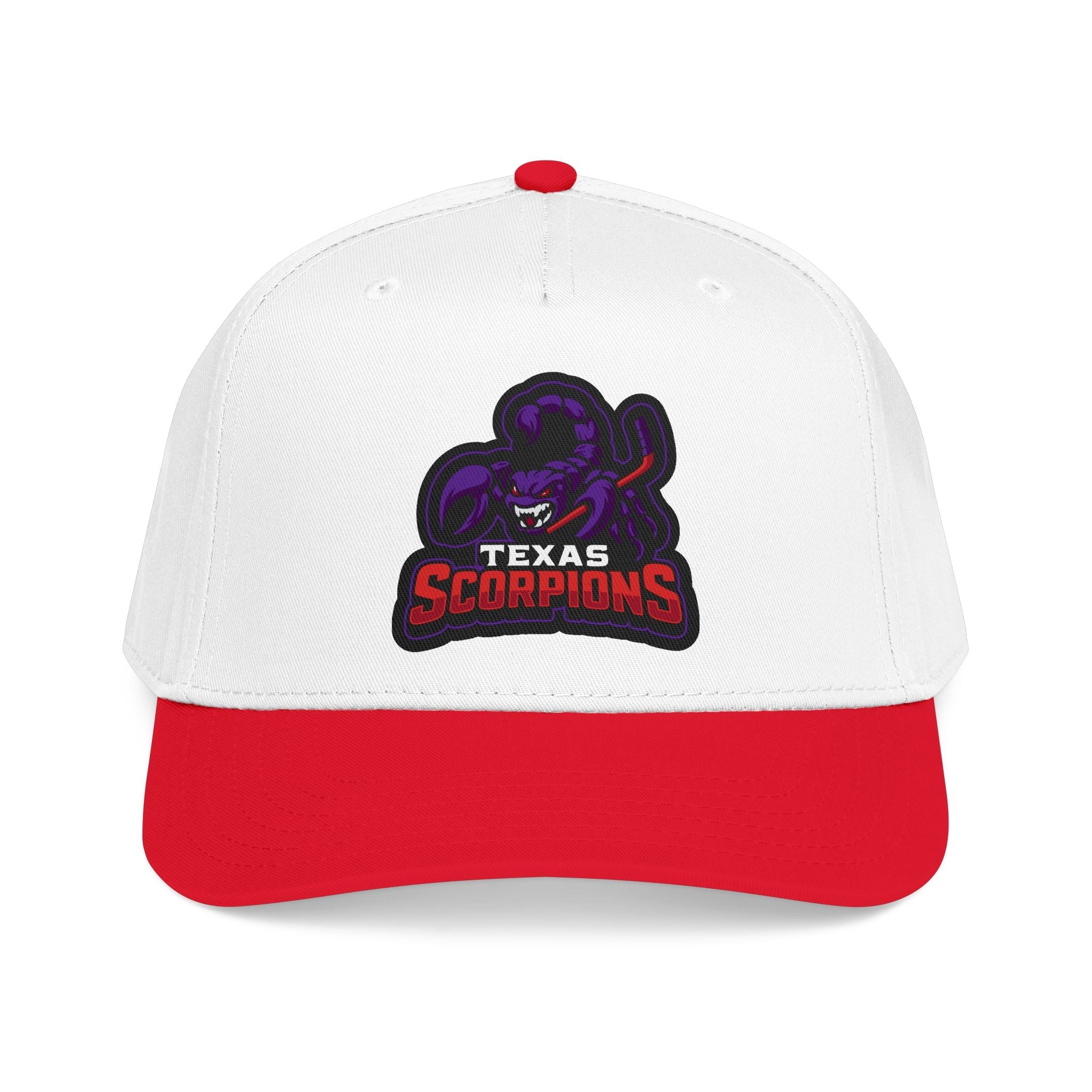 Texas Scorpion Embroidered Baseball Cap — Team Logo Hat - Lightning Rod Energy
