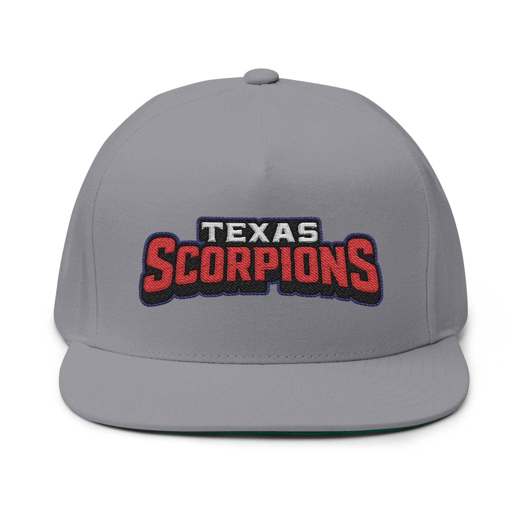 Texas Scorpion Embroidered Flat Bill Cap - Lightning Rod Energy