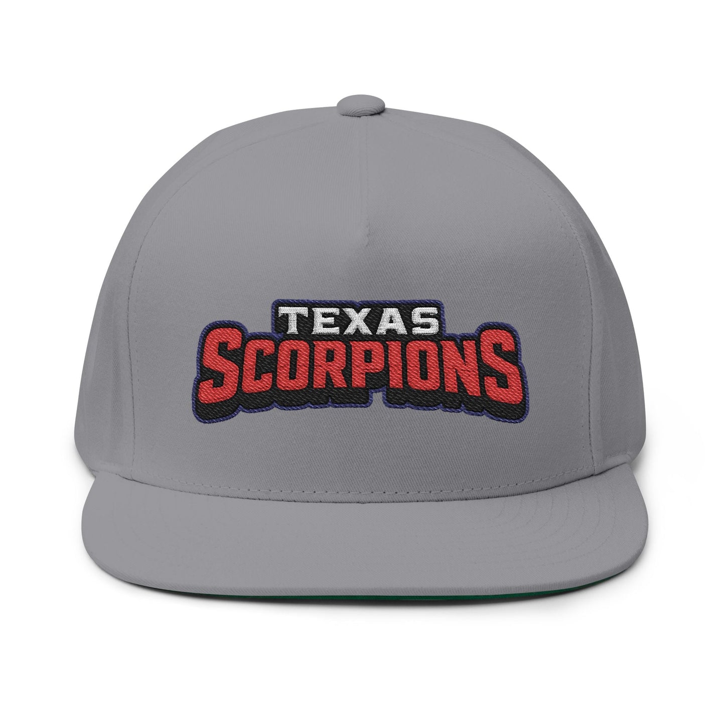 Texas Scorpion Embroidered Flat Bill Cap - Lightning Rod Energy