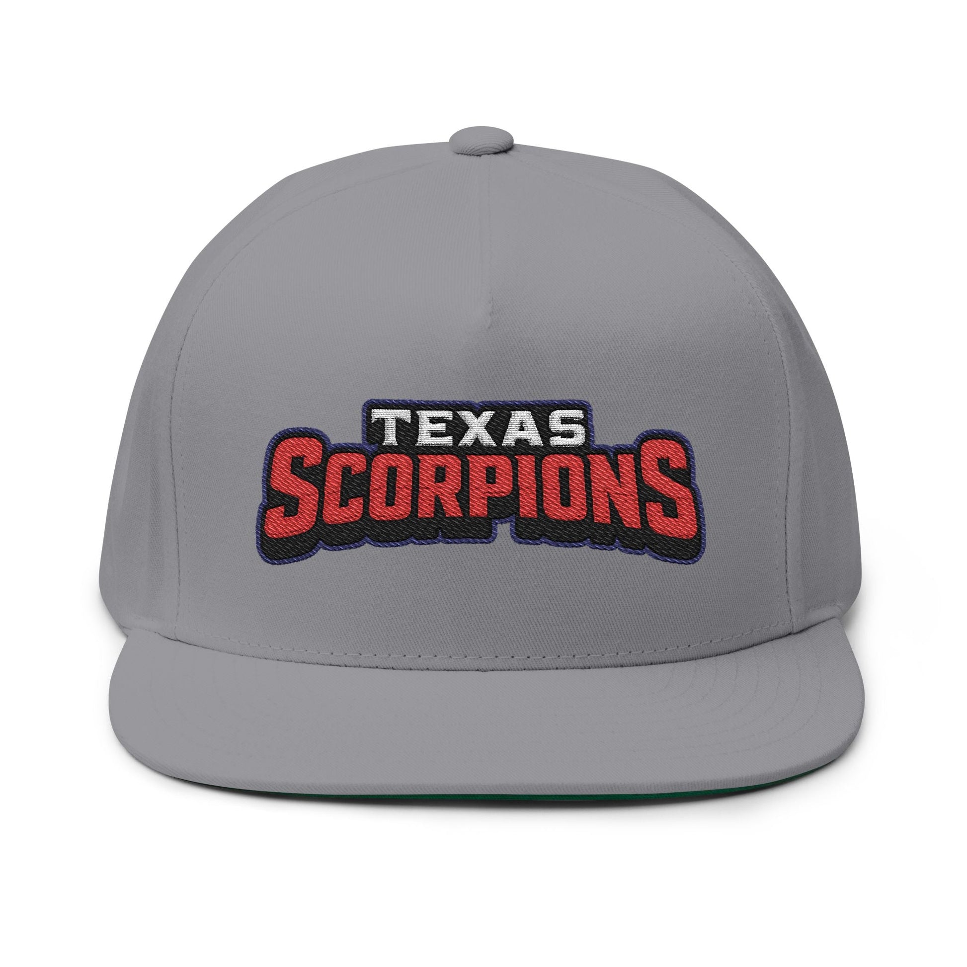 Texas Scorpion Embroidered Flat Bill Cap - Lightning Rod Energy