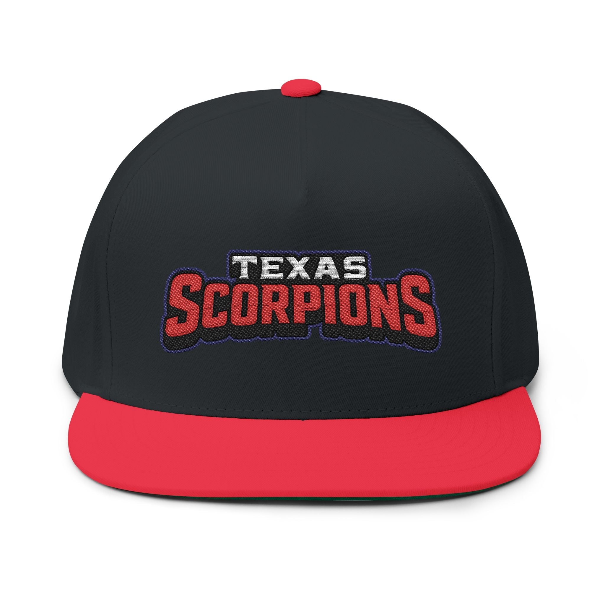 Texas Scorpion Embroidered Flat Bill Cap - Lightning Rod Energy