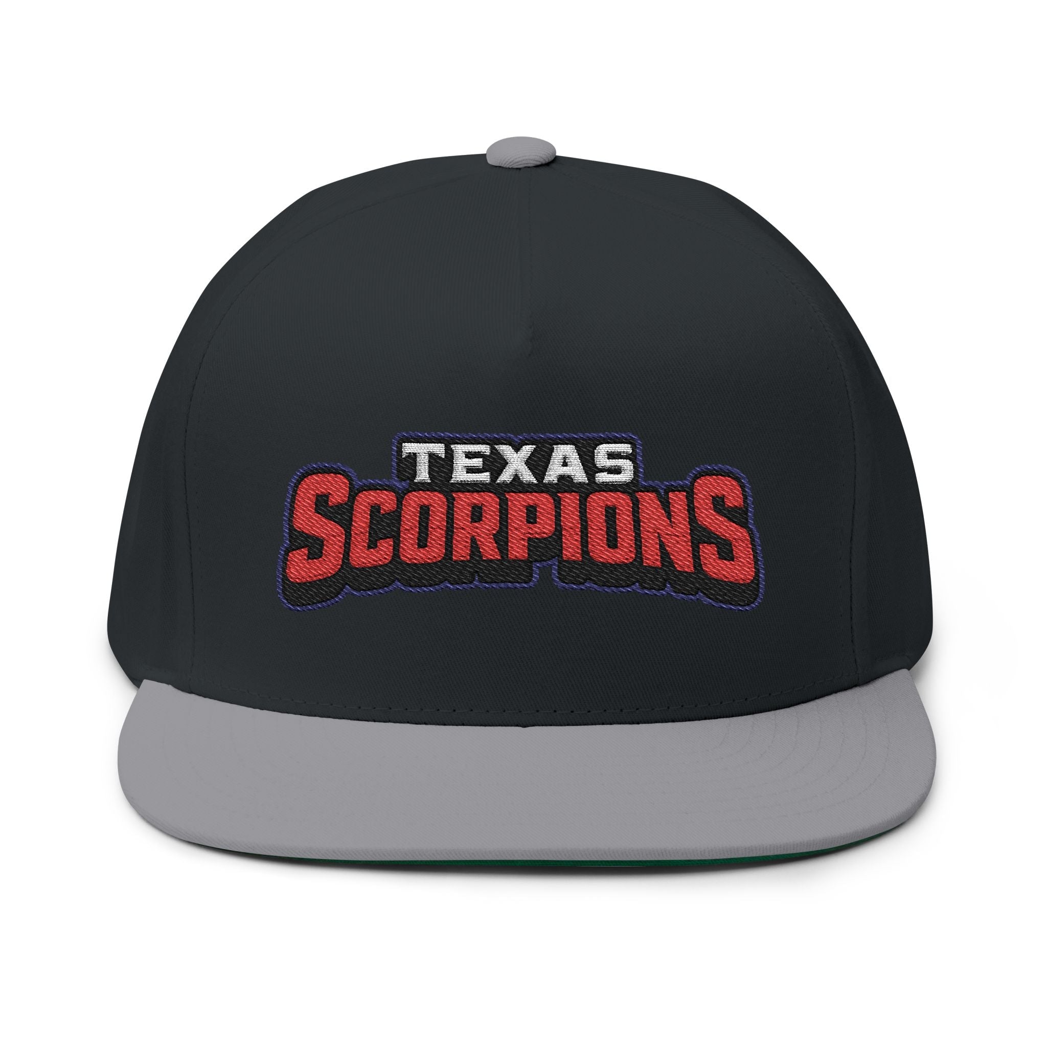 Texas Scorpion Embroidered Flat Bill Cap - Lightning Rod Energy
