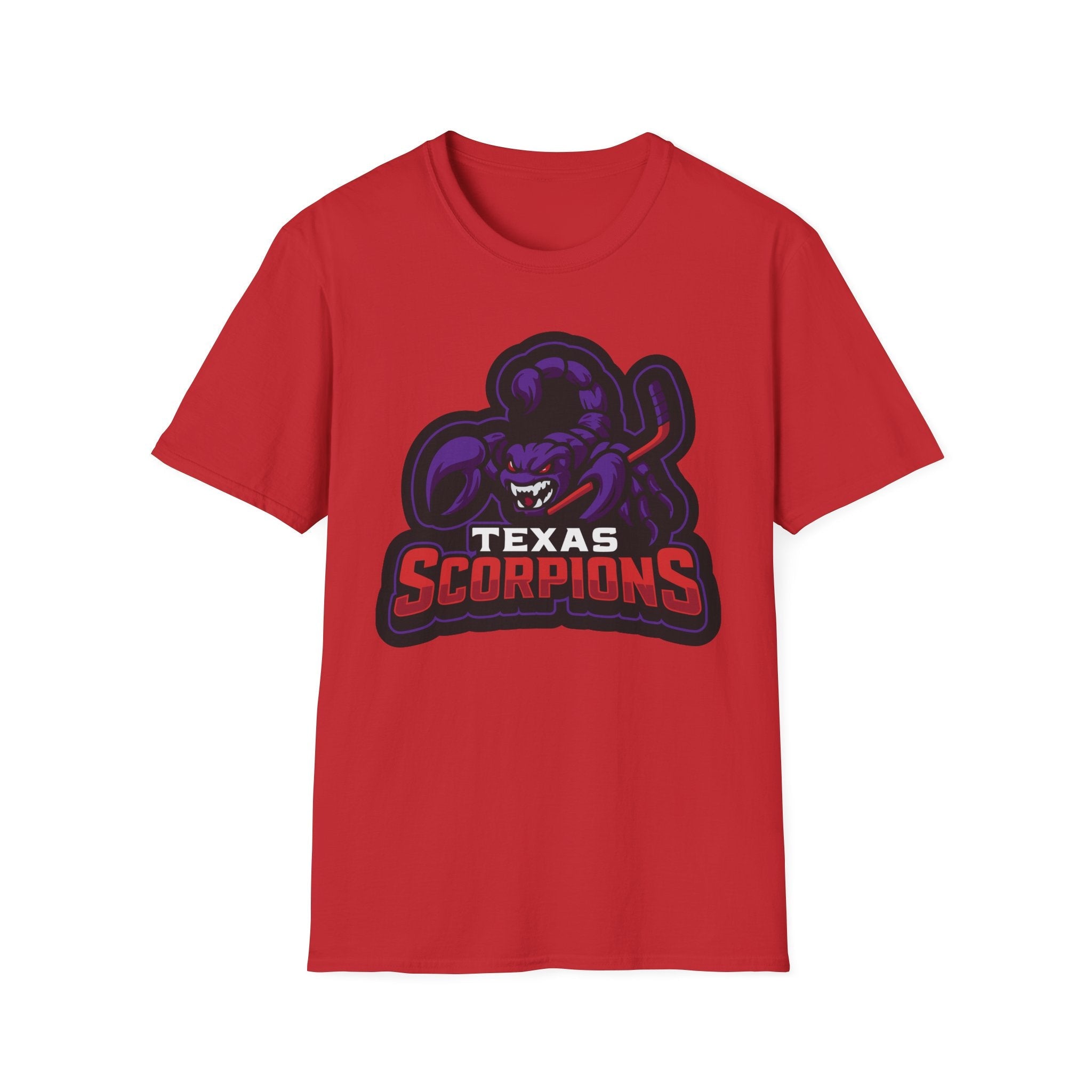 Texas Scorpion T-Shirt — Purple Scorpion Sports Logo Tee - Lightning Rod Energy