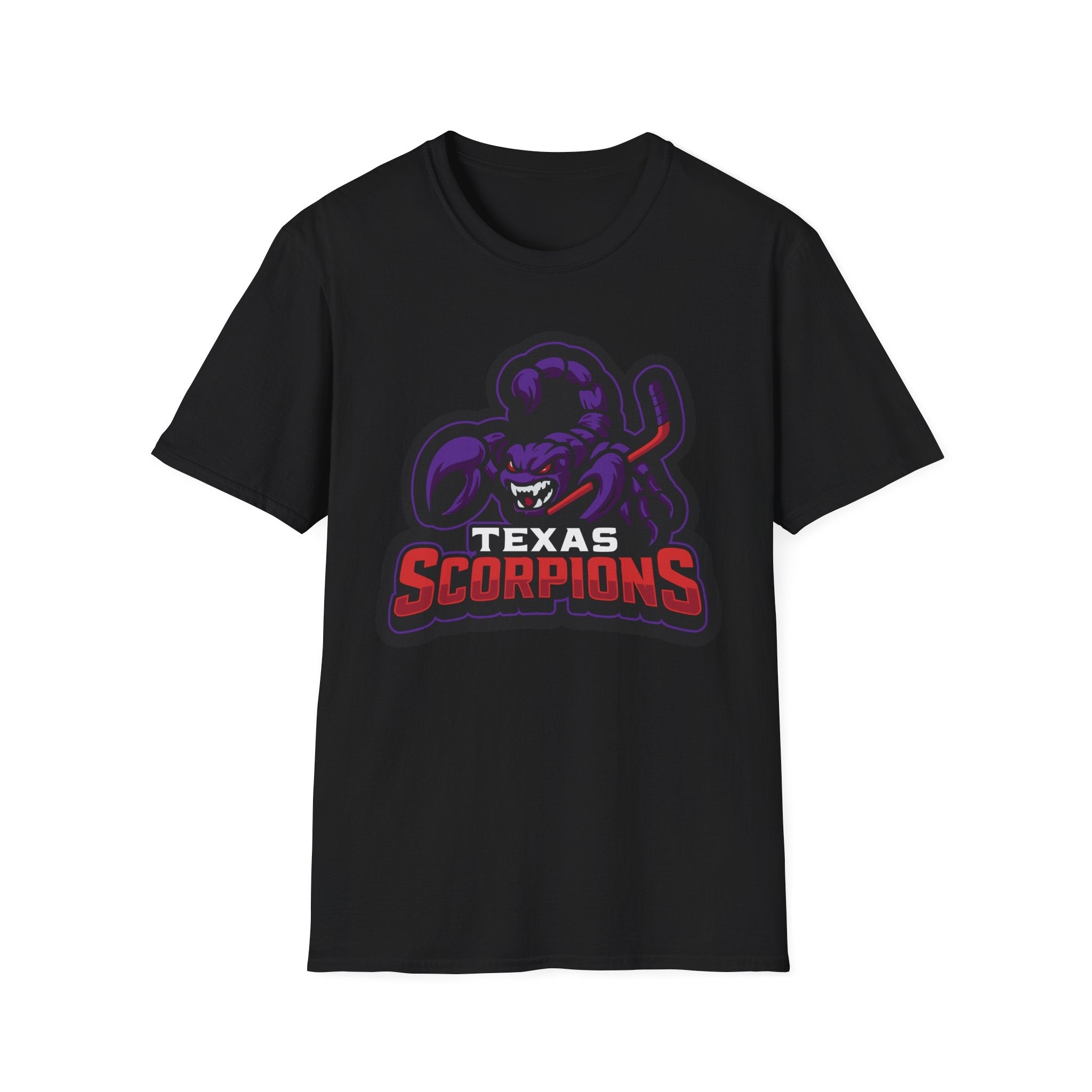 Texas Scorpion T-Shirt — Purple Scorpion Sports Logo Tee - Lightning Rod Energy