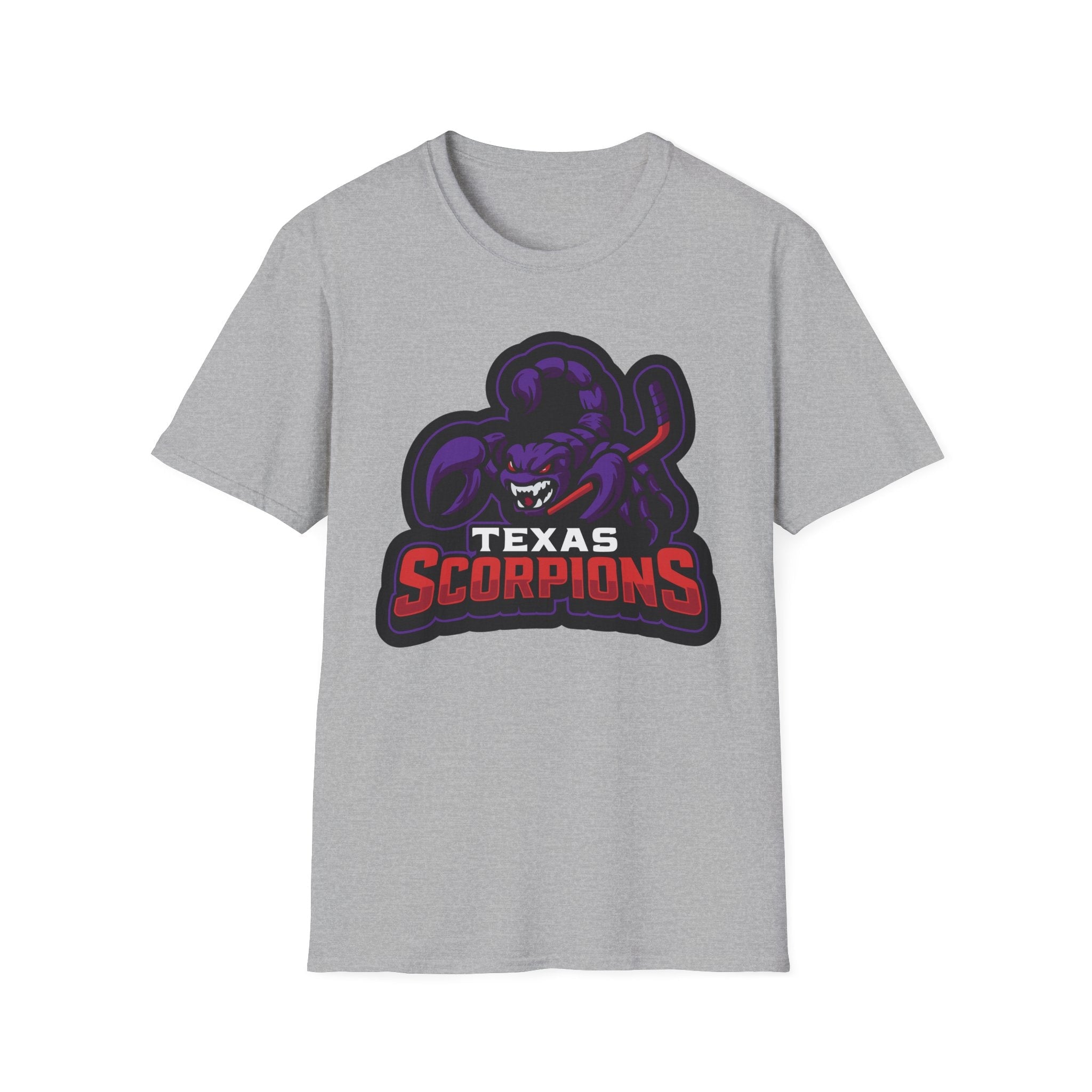 Texas Scorpion T-Shirt — Purple Scorpion Sports Logo Tee - Lightning Rod Energy