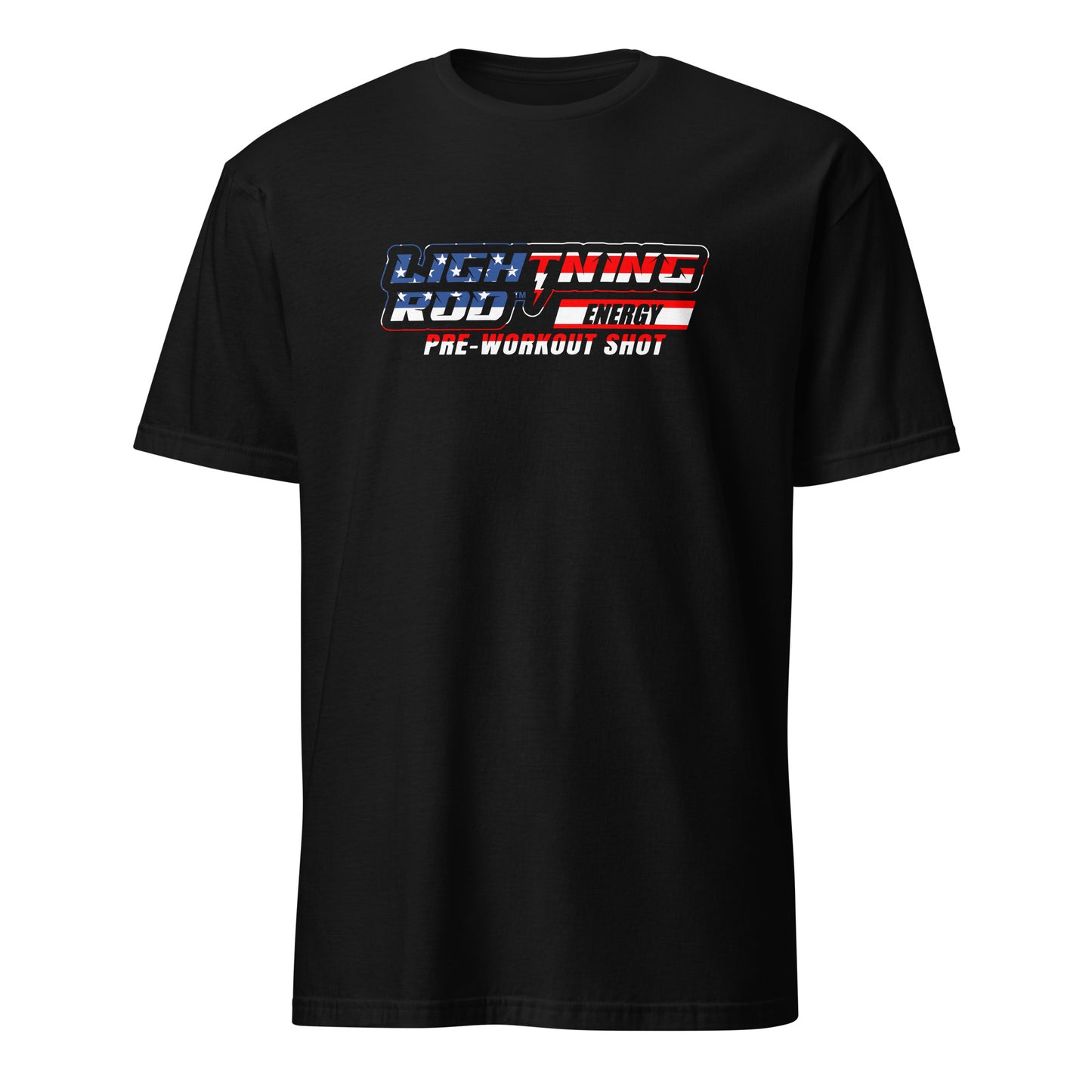 Lightning Rod Energy Logo American Flag T-Shirt