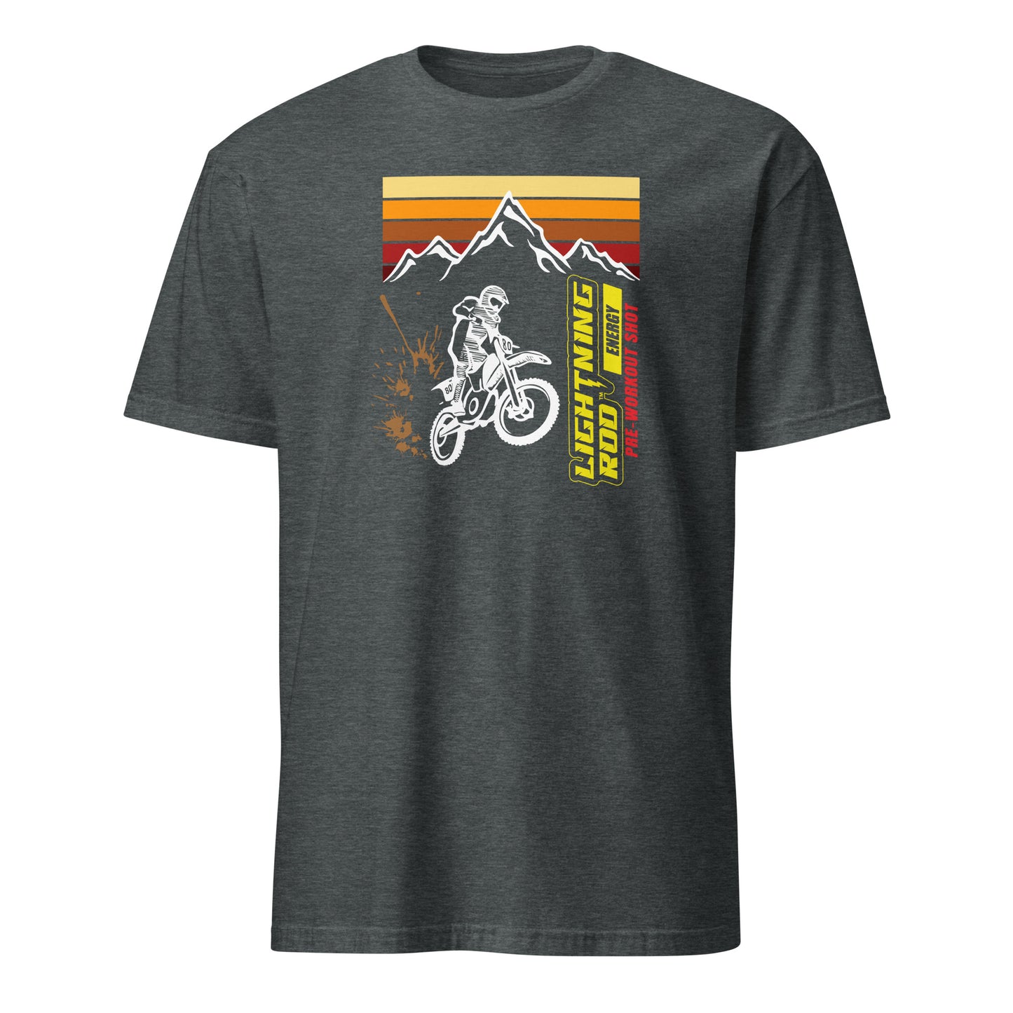 Lightning Rod Energy Dirt Bike Racer Design T-Shirt